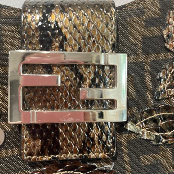 Y2K Mini Brown Floral Shoulder Bag - Picture 5 of 9